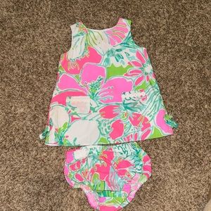18-24 months Lilly Pulitzer dress and diaper cover